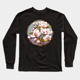 Magnolia Flower Tree Long Sleeve T-Shirt